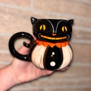 Johanna Parker Black and Orange Cat Mug